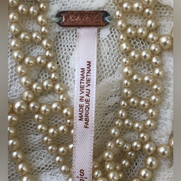 Free People Ivory Lace Romantic Sleeveless Tank - Picture 10 of 11